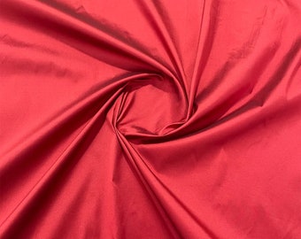 Maroon Silk Taffeta Fabric, Taffeta Silk Fabric, Plain Taffeta Fabric, Polyester Taffeta Fabric, Gown Fabric For Bridal Dresses By The Yards