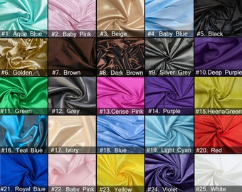 25 Colors Taffeta Fabric, Silk Taffeta, Plain Taffeta Fabric, Polyester Taffeta Fabric for Bridal Dresses/Curtain/Apparel Sold By Per Meter