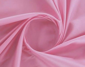 Candy Pink Silk Taffeta Fabric, Taffeta Fabric, Plain Taffeta Fabric, Polyester Taffeta Fabric, Gown Fabric For Bridal Dress Sold By Yards
