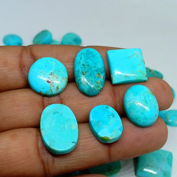 Kingman Turquoise Cabochon, Kingman Turquoise Perles, Natural Kingman Turquoise Stabilisé Turquoise Cristal en gros pour bijoux, artisanat