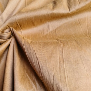 Golden Oak Orange Dupioni Silk Fabric