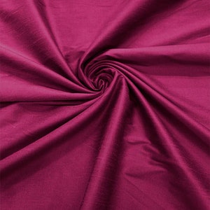 49 Colors Raw Silk Dupioni Fabric, Handloom Dupioni Silk Fabric, Pure Silk Curation Dupioni, Gown Fabric For Bridal Dress Fabric By The Yard zdjęcie 8