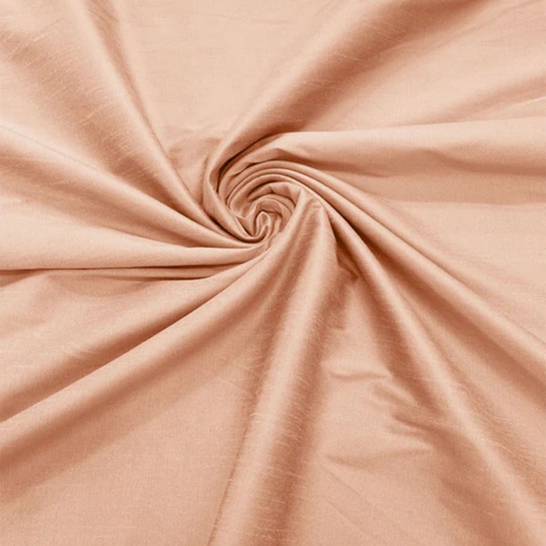Tessuto Dupioni di seta grezza a 31 colori, tessuto di seta Dupioni telaio a mano, Dupioni di seta pura, tessuto per abiti per abiti da sposa tessuto tagliato su misura immagine 3