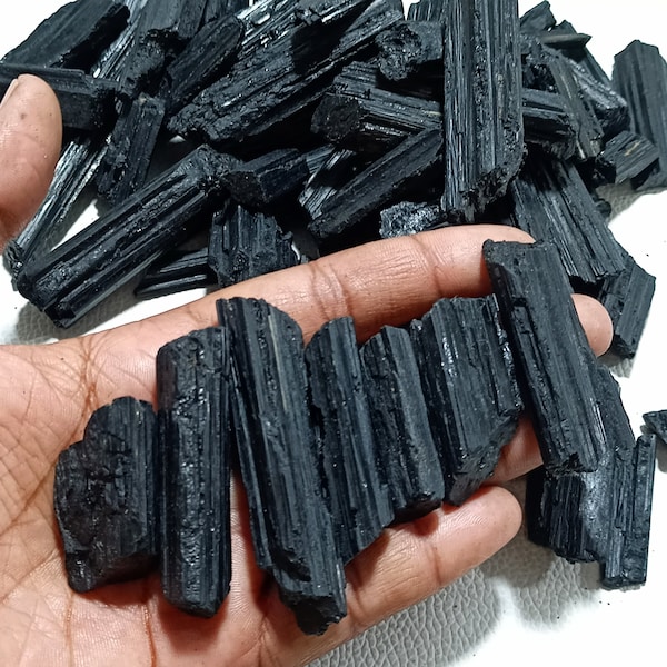 Raw Black Tourmaline Shards Crystal, Tourmaline Chunk, Black Tourmaline Stone, Rough Tourmaline Gemstone, Ritual Meditation Tourmaline Stone