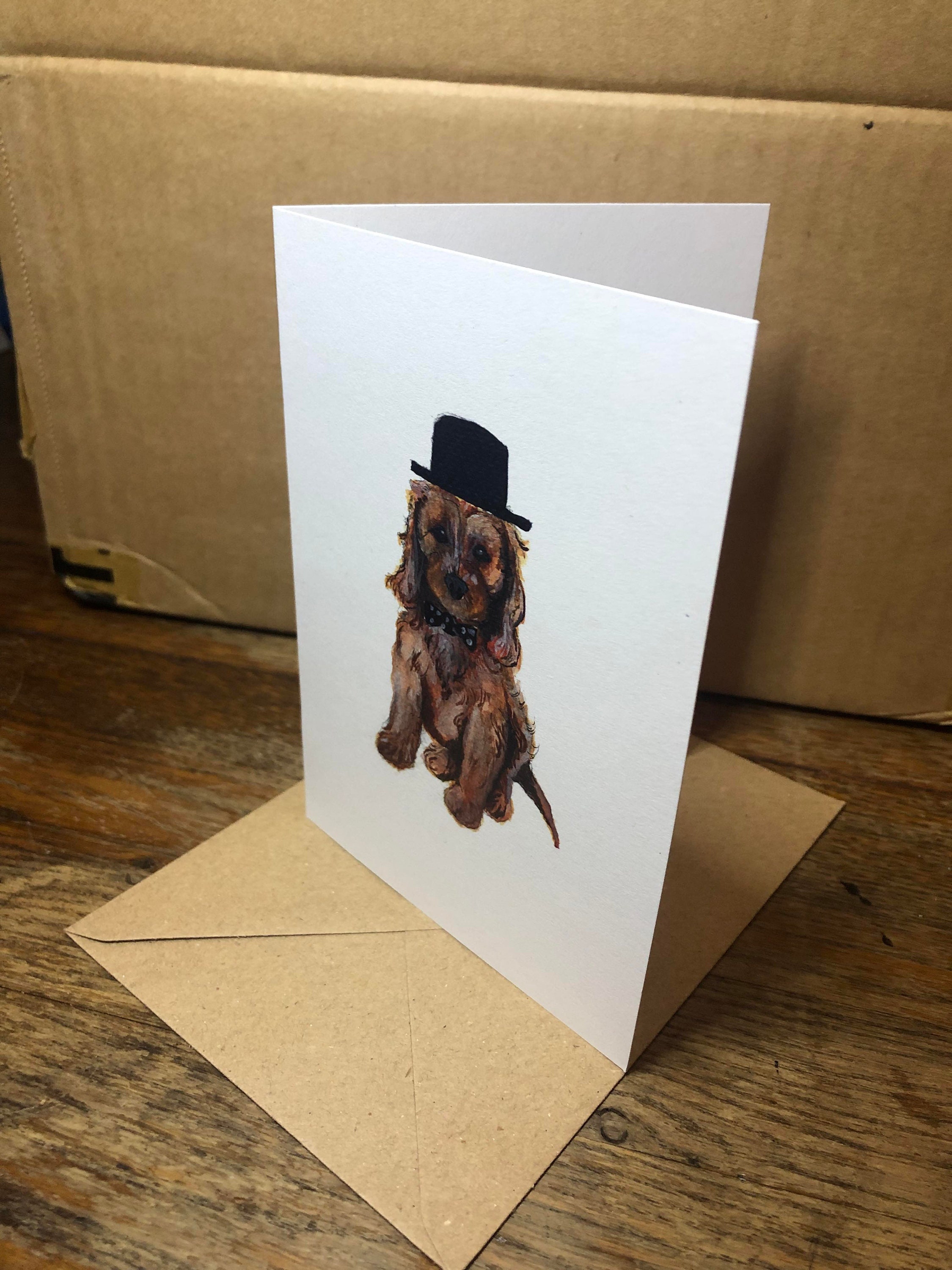 A6 Card - Red Cockapoo - Etsy