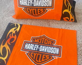 2020 Skull Harley Davidson Motorcycle Pillow Case