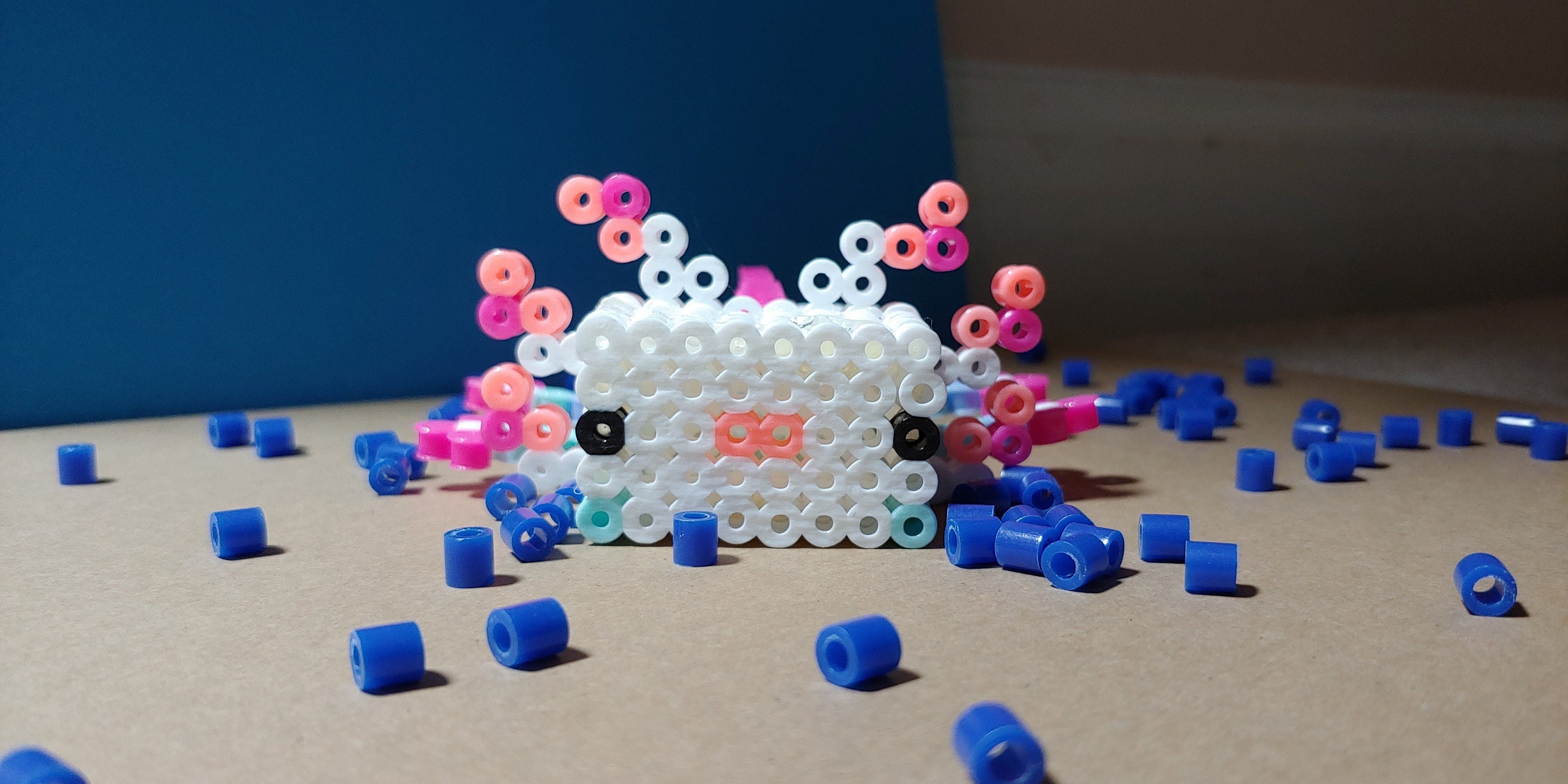 Minecraft 3d Perler Bead Axolotl Template Etsy