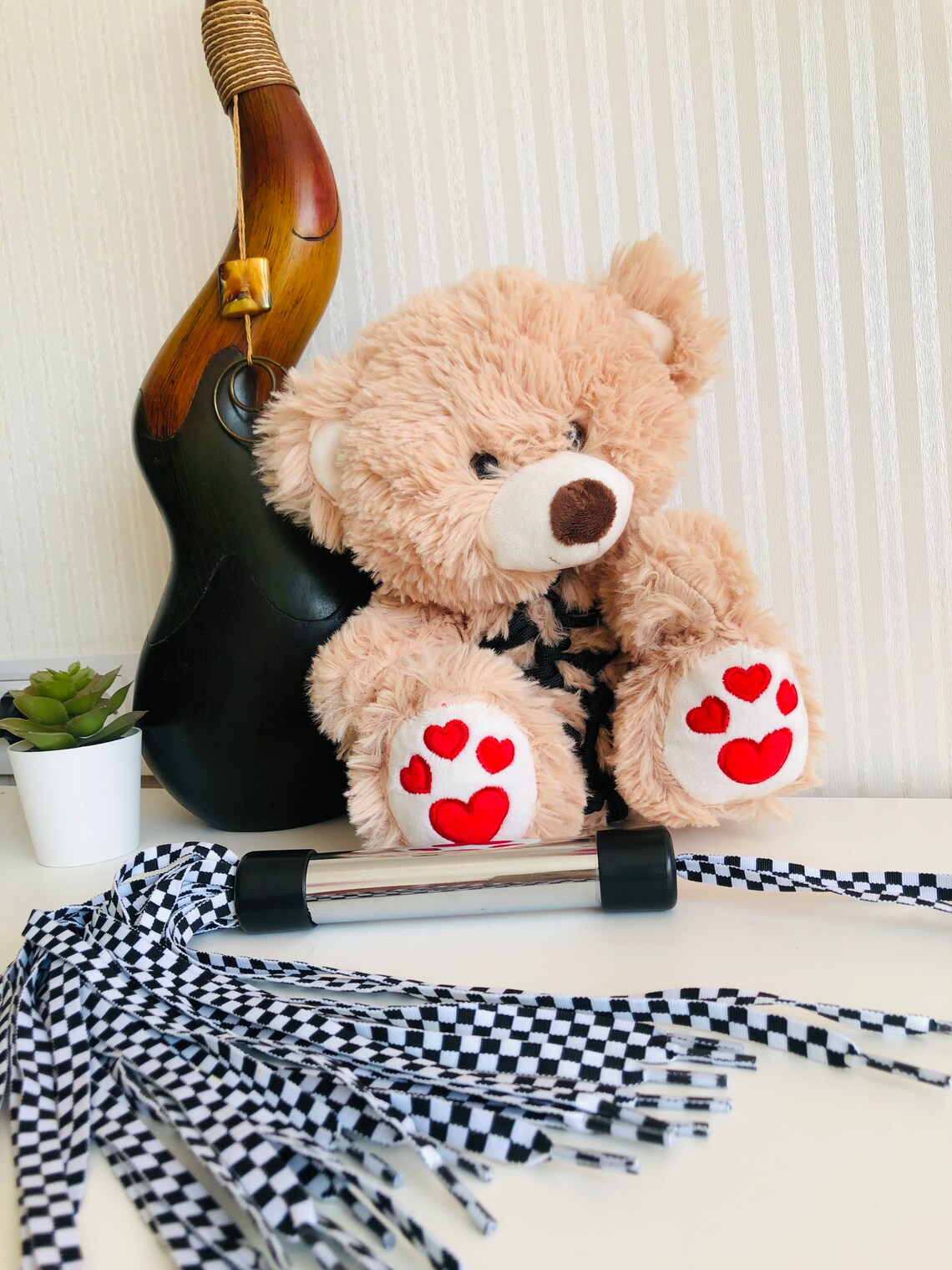 Kinky Fetish Plush Teddy Bear With Flogger BDSM Gifts Adult - Etsy