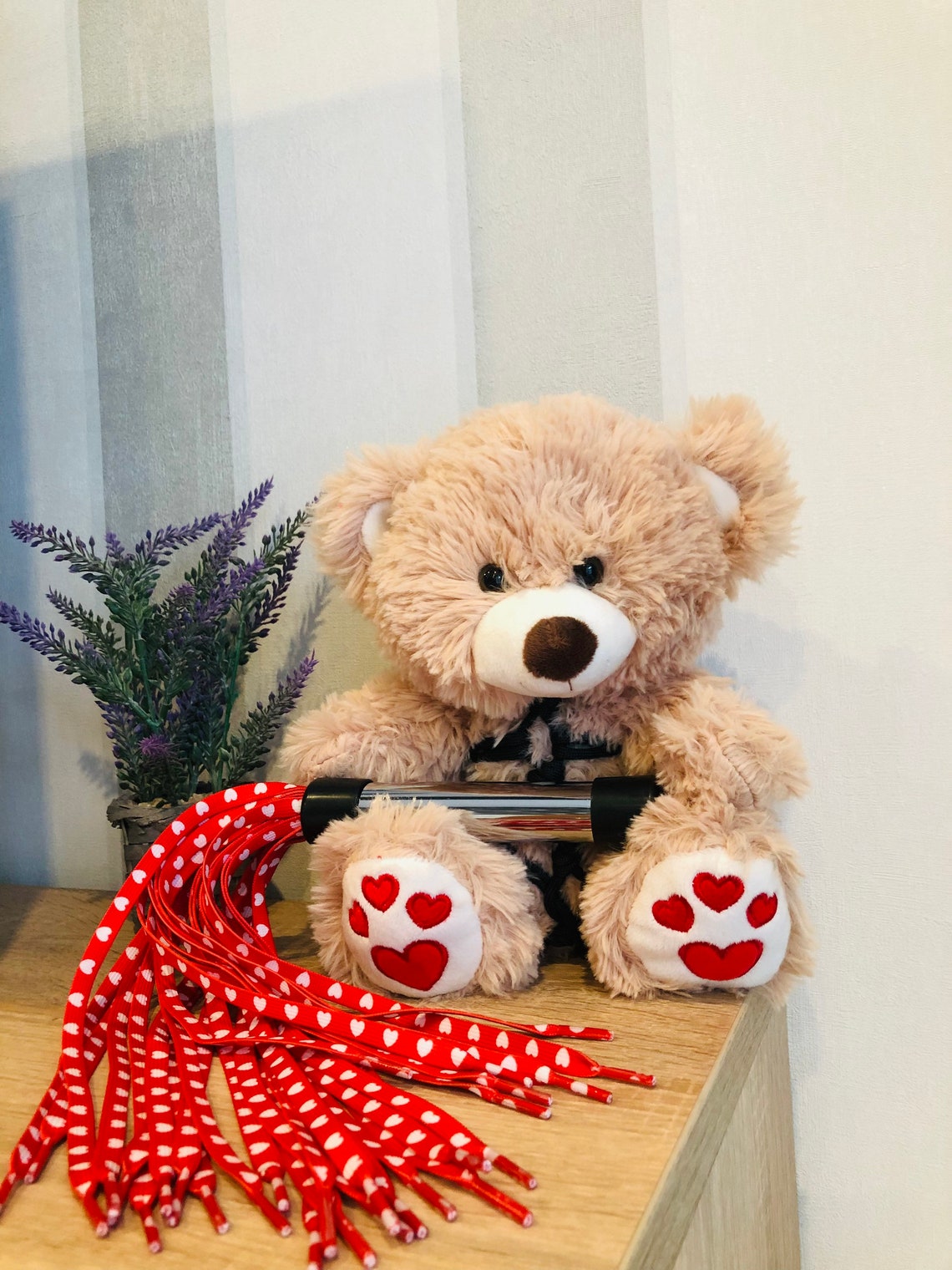 Kinky Fetish Plush Teddy Bear With Flogger BDSM Gifts Adult - Etsy
