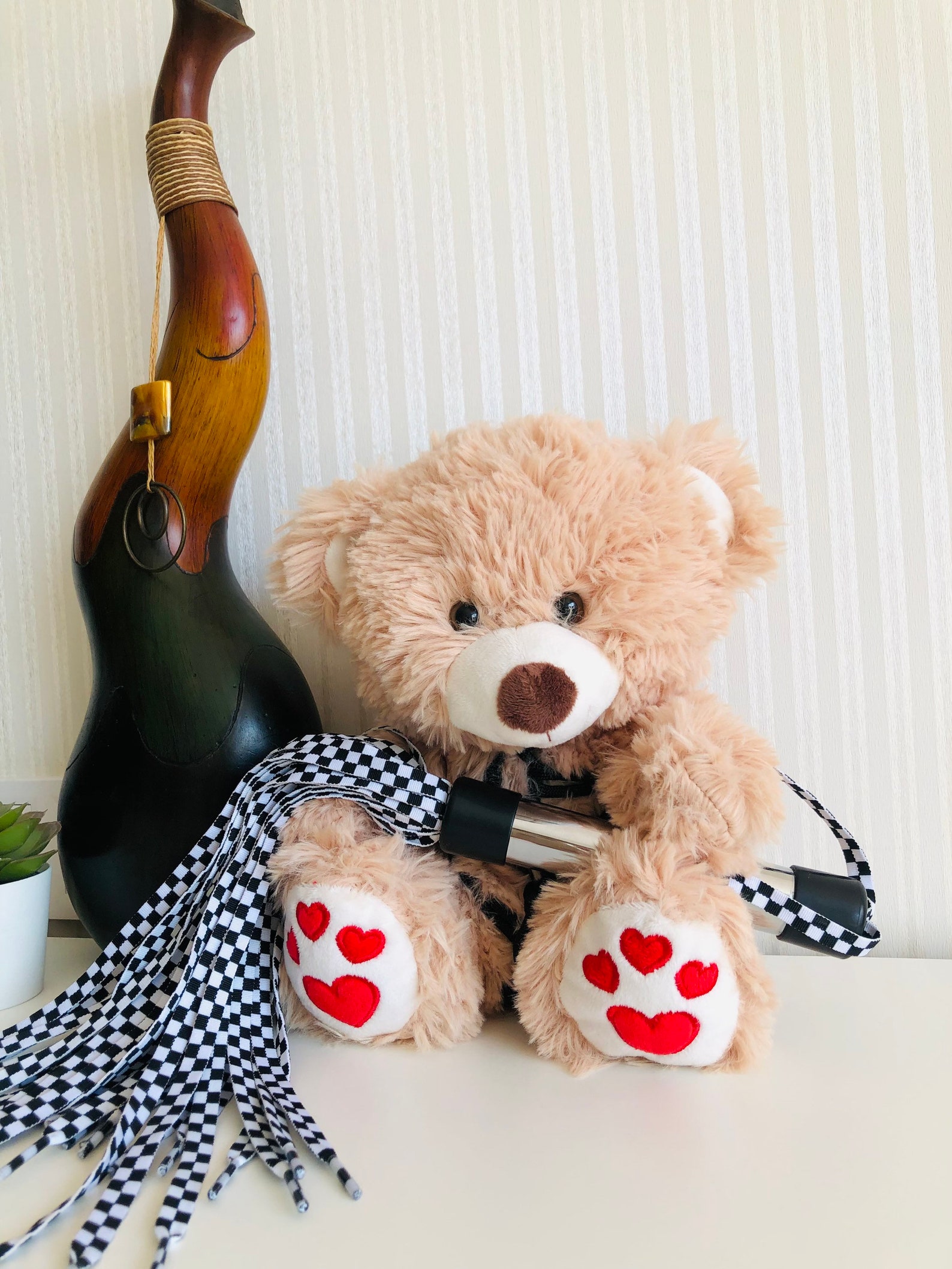 Kinky Fetish Plush Teddy Bear With Flogger BDSM Gifts Adult - Etsy