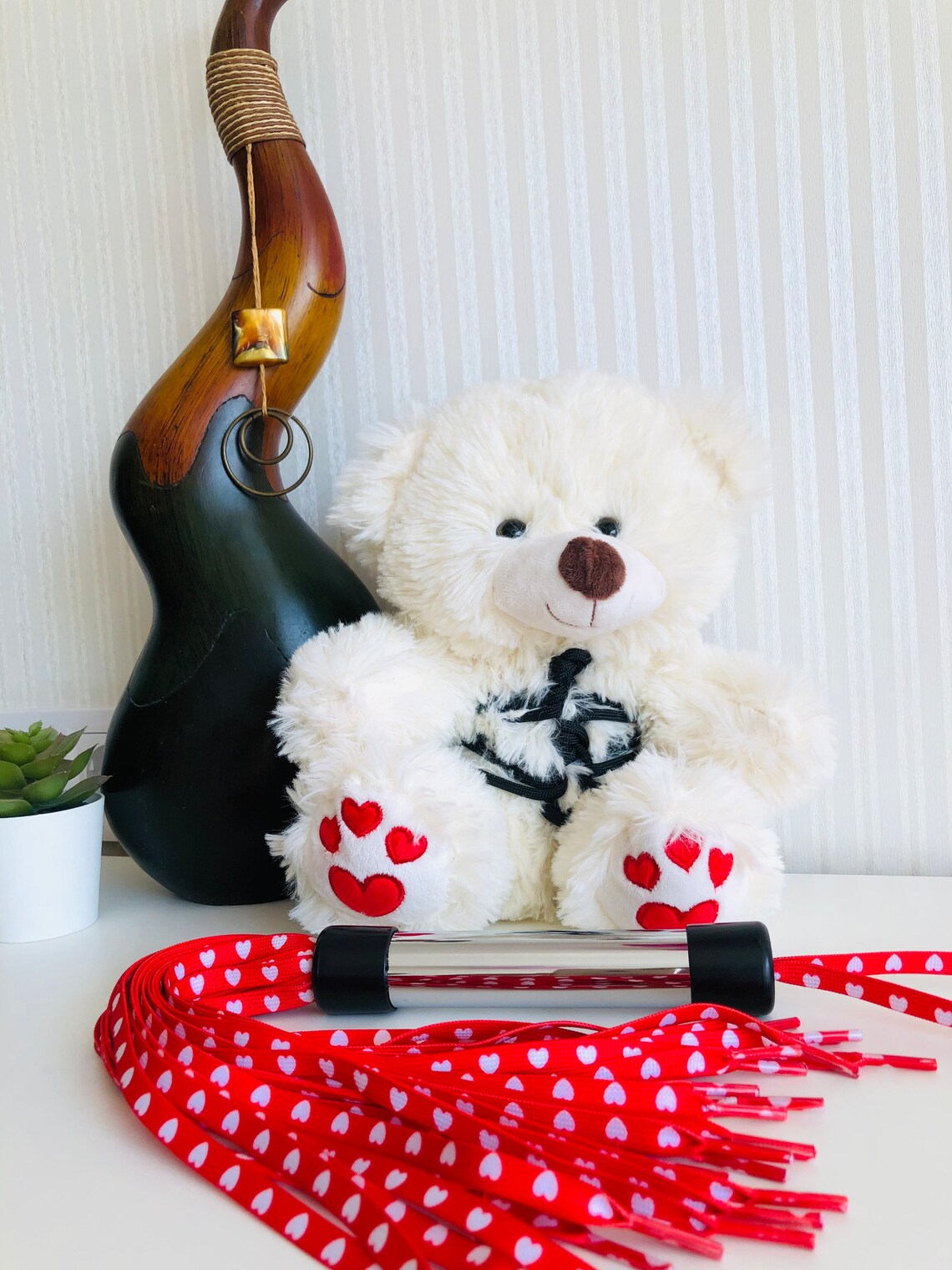 Kinky Fetish Plush Teddy Bear With Flogger BDSM Gifts Adult - Etsy