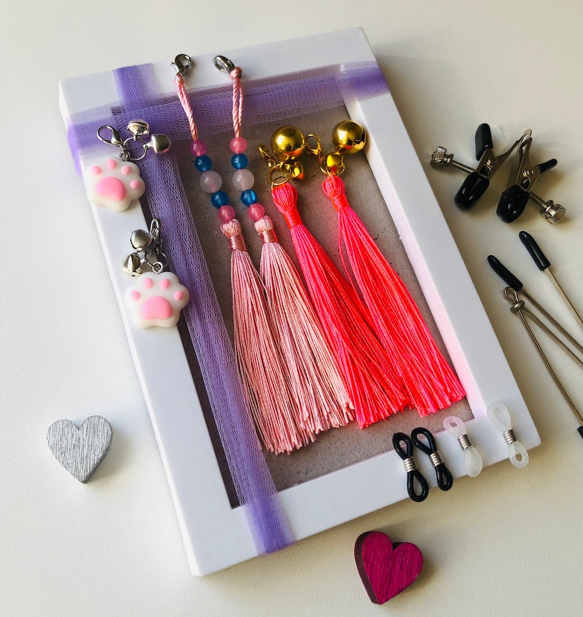 Nipple Tassels Nipples Jewelry Nipple Clamps Intimate Etsy