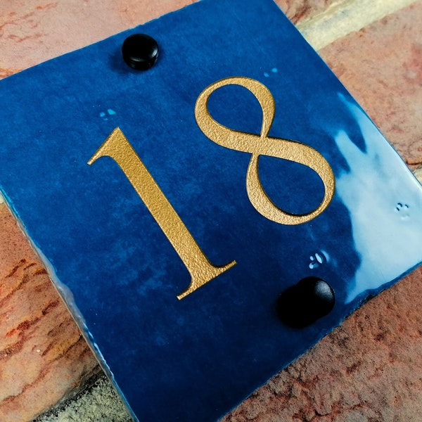 Mosaic House Number Etsy UK