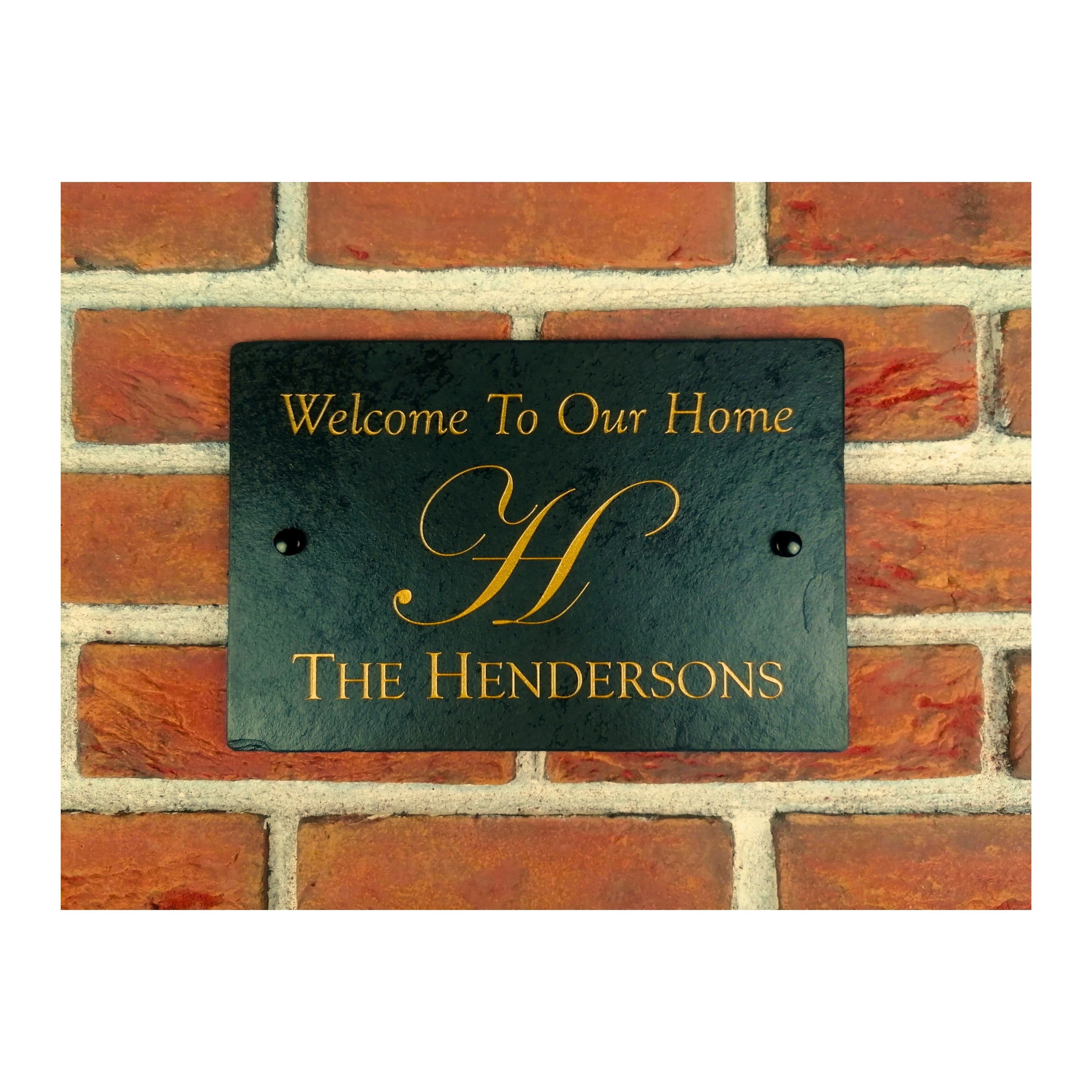 Targa In Ottone Finitura Lucida Incisa Extra Lusso Per Porta, Esterno, Casa E Azienda Totalmente Personalizzabile, Le Scritte, I Loghi E Le Dimensioni - Made In Italy