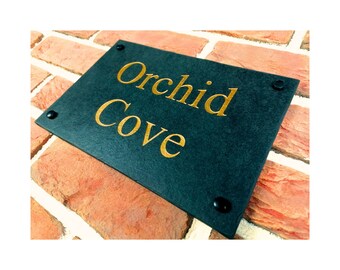 Targa Numero Porta Nome Casa Ardesia Naturale 30 Cm X 20 Cm - Foto 6