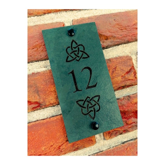 Targa Numero Porta Nome Casa Ardesia Naturale 30 Cm X 20 Cm - Foto 12