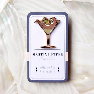 Martini Otter Enamel Pin