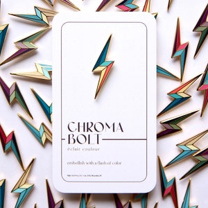 Chroma Bolt Enamel Pin