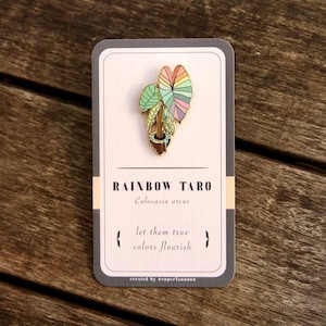 Rainbow Taro Enamel Pin