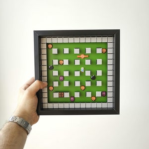 Bomberman Shadowbox: Unique 3D Model, Gamer Gift, Home Decoration