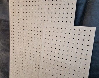 BKWOODWORK 6mm wooden Pegboard, 6mm hole with 25mm Hole centres perf board