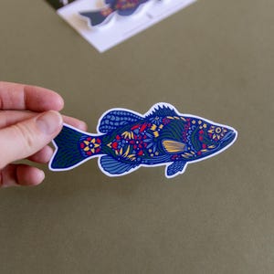 Colorful Fish Sticker: Waterproof Bumper/Water Bottle Decal