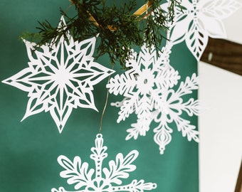 Nordic Home Paper Snowflakes set of 5