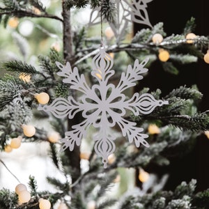 Paper Snowflakes set of 5 Holiday Decor image 9