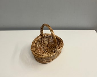 Mini Buff Shopping Basket Toddler Child Shopper Size: (LxWxH) 14cm x12cm x 5/6.5cm