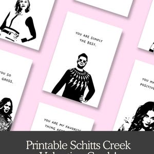 6 tarjetas de aniversario de Schitt's Creek para imprimir - Alexis - Cumpleaños de Moira Rose - David Rose - Aniversario divertido - Mejor amigo, amor - Digital