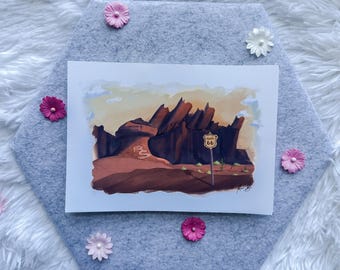 Radiator Springs | Cars movie inspired print | Free shipping