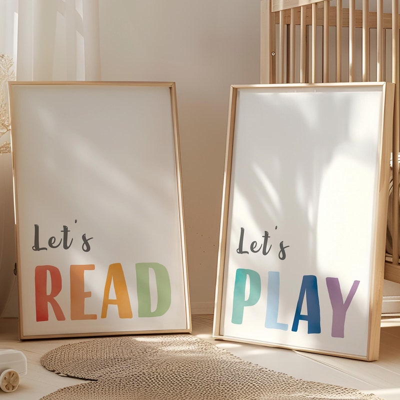 Lets Read Sign - Etsy