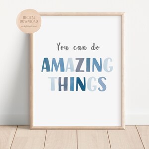 Positive Classroom Decor, Positive Affirmation, Playroom Sign, Educational Poster, Growth Mindset, DIGITAL DOWNLOAD