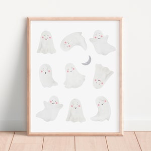 Little Ghost Print, Halloween Nursery Print, Cute Ghost Baby Playroom, Boo Print, Seasonal Prints, Spooky Season, DIGITAL DOWNLOAD