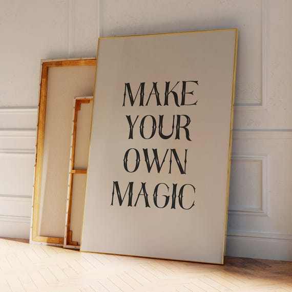Halloween Poster, Fall Decor, Make Your Own Magic, Halloween Decor, Halloween Printable Wall Art, Seasonal Wall Decor, DIGITAL DOWNLOAD