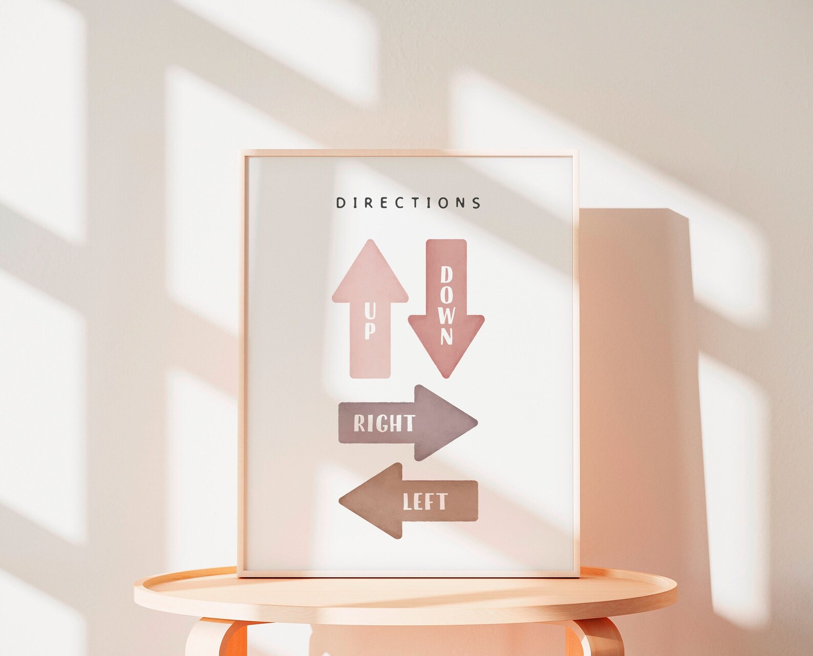 Educational Poster, Directions Poster, Montessori Materials, Neutral ...