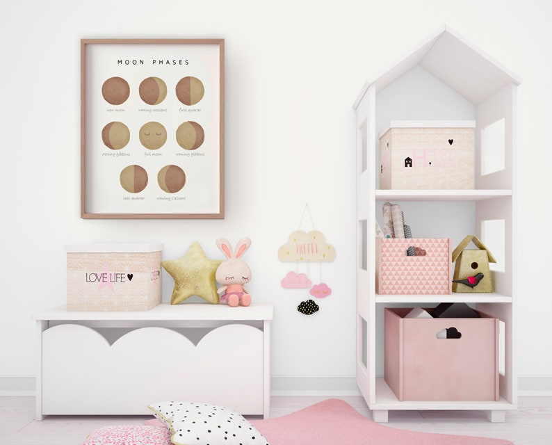 Moon nursery wall decor