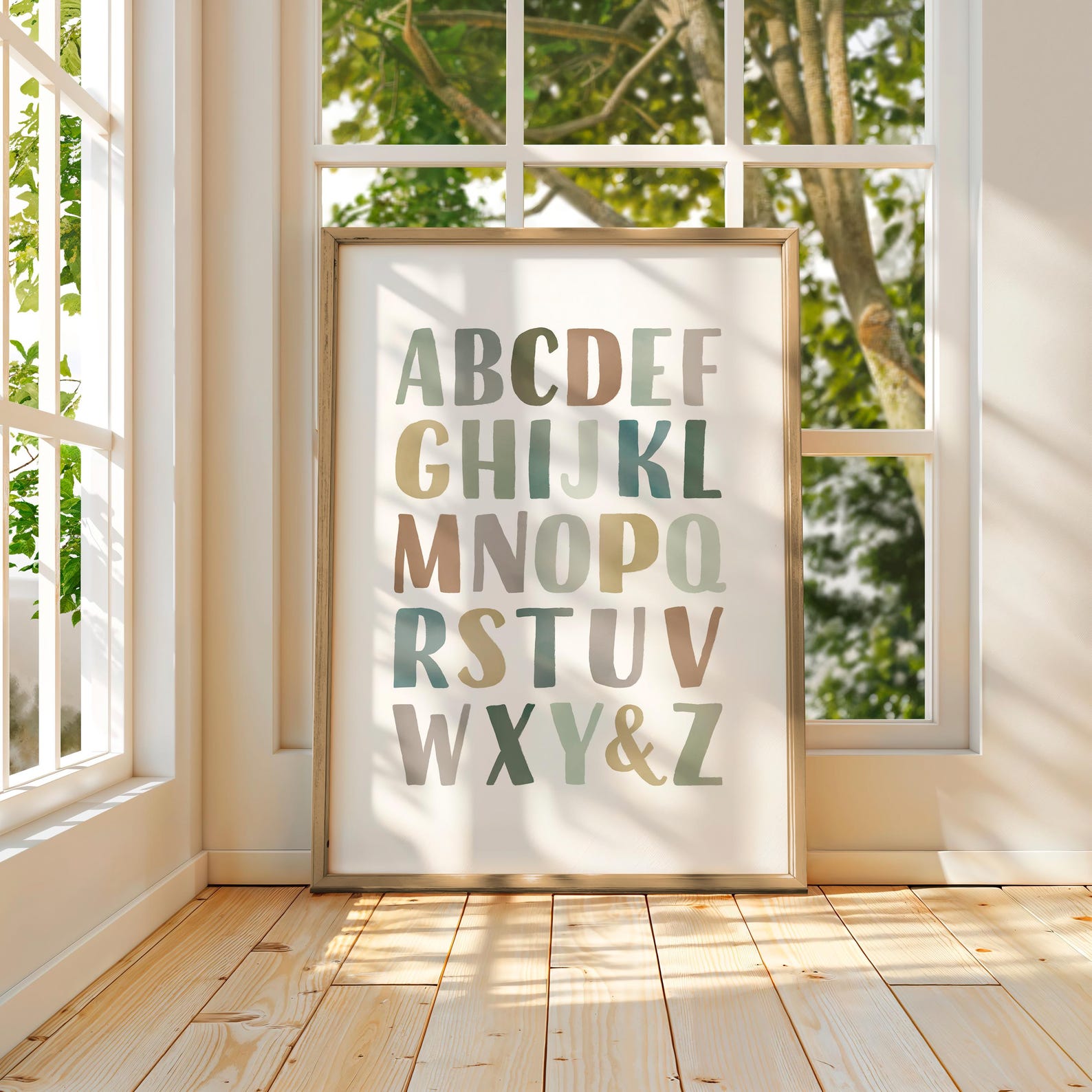 Boho Nursery Posters: Alphabet, Numbers, Shapes (digital Download) - Etsy