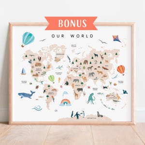Set of 25 Educational Posters, Montessori Classroom Decor, Toddler Playroom, Rainbow Nursery Prints, Homeschool Art, Digital Download, Rainbow ABC Print, Alphabet Poster, Body Parts, Colors Learning Poster, Count to 100 Print, World Map For Kids, Moon Phases, Telling the Time, Feelings Poster, Watercolor Shapes Poster, Insects Poster, Safari Animals, Rainforest Animals, Farm Animals, Rainbow Numbers Poster.