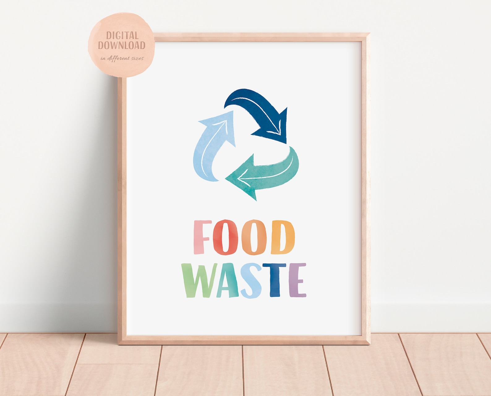 10 Recycle Sorting Posters, Bin Sorting Prints, Bin Signs, Waste ...