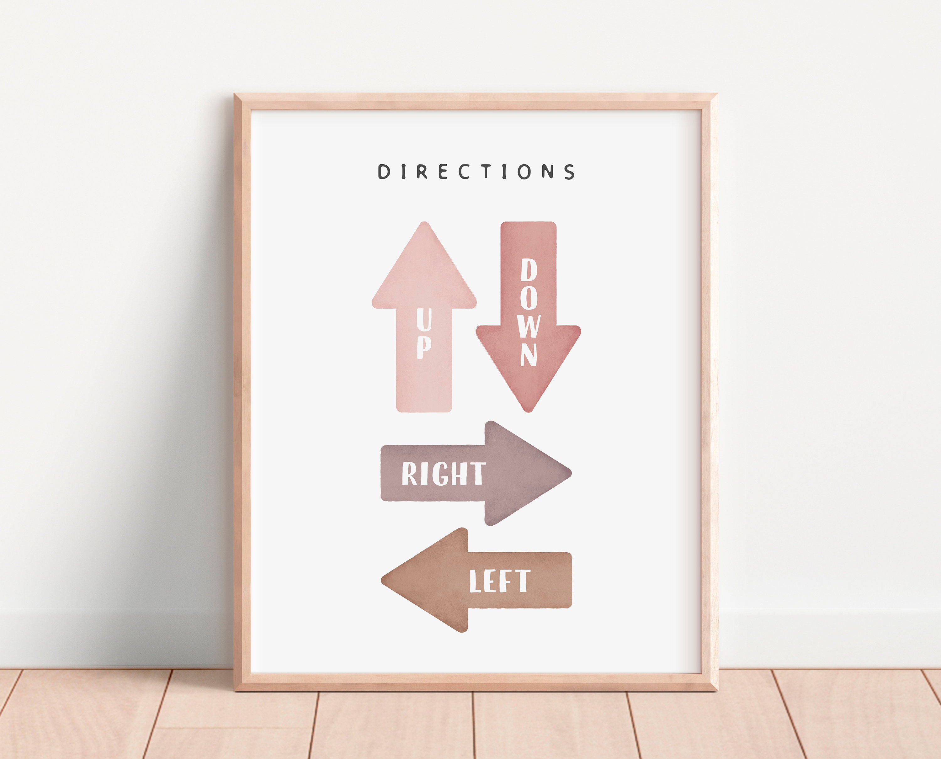 Direction Posters Samples Educational Poster, Directions Poster, Montessori Materials, Neutral ...