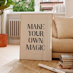 Halloween Poster, Fall Decor, Make Your Own Magic, Halloween Decor, Halloween Printable Wall Art, Seasonal Wall Decor, DIGITAL DOWNLOAD