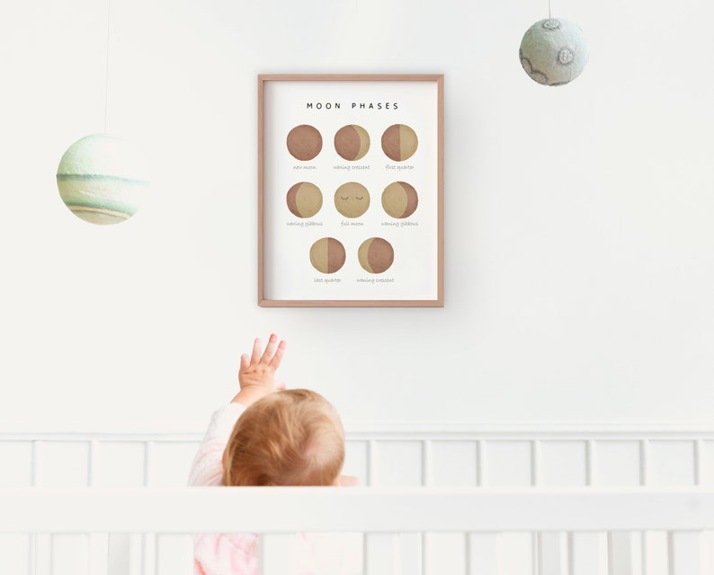 Moon kids room wall decor