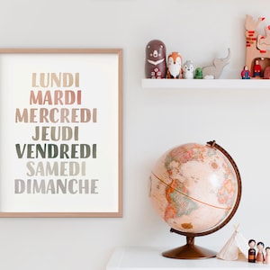 French Educational Poster, French Classroom Printables, Days of the ...