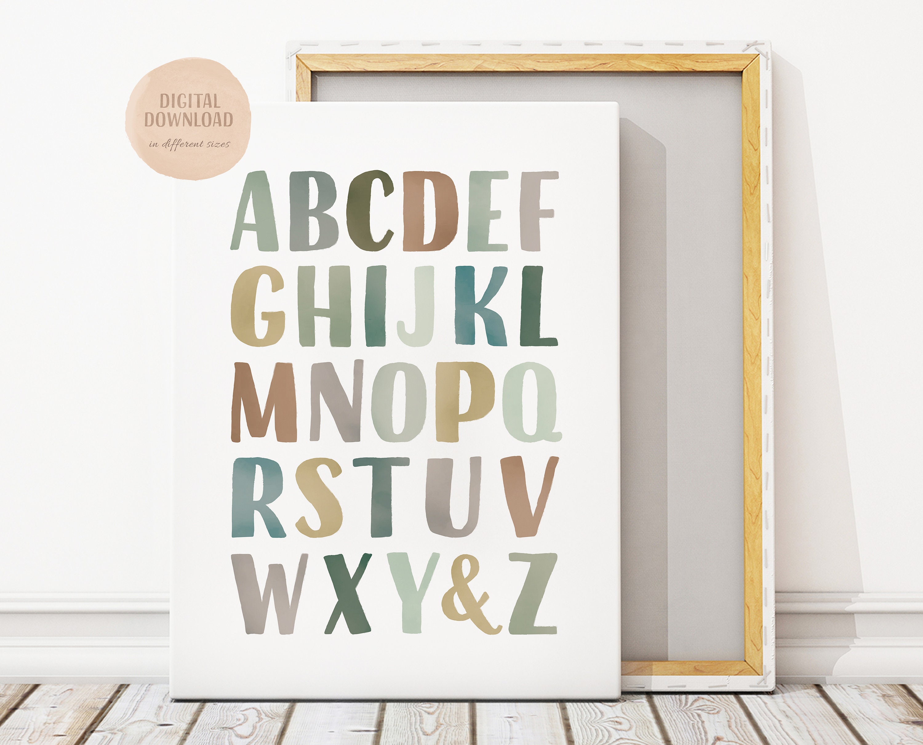 Earth Tones Educational Posters Set, 15 Homeschool Prints, Montessori ...