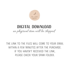 Pu&ograve; includere: Testo di download digitale con le parole "MY LAMA MOON" a forma di mezzaluna. Il testo recita "DOWNLOAD DIGITALE nessun articolo fisico verr&agrave; spedito IL LINK AI FILE ARRIVER&Agrave; ALLA TUA EMAIL ENTRO POCHI MINUTI DALL'ACQUISTO. SE NON HAI RICEVUTO IL LINK, CONTROLLA LA CARTELLA SPAM."