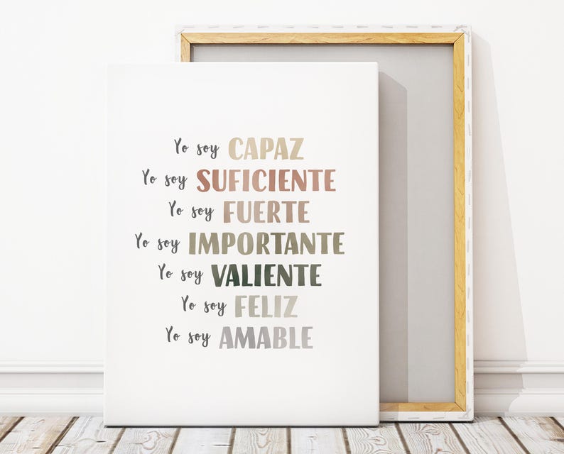 Daily Affirmations in Spanish.