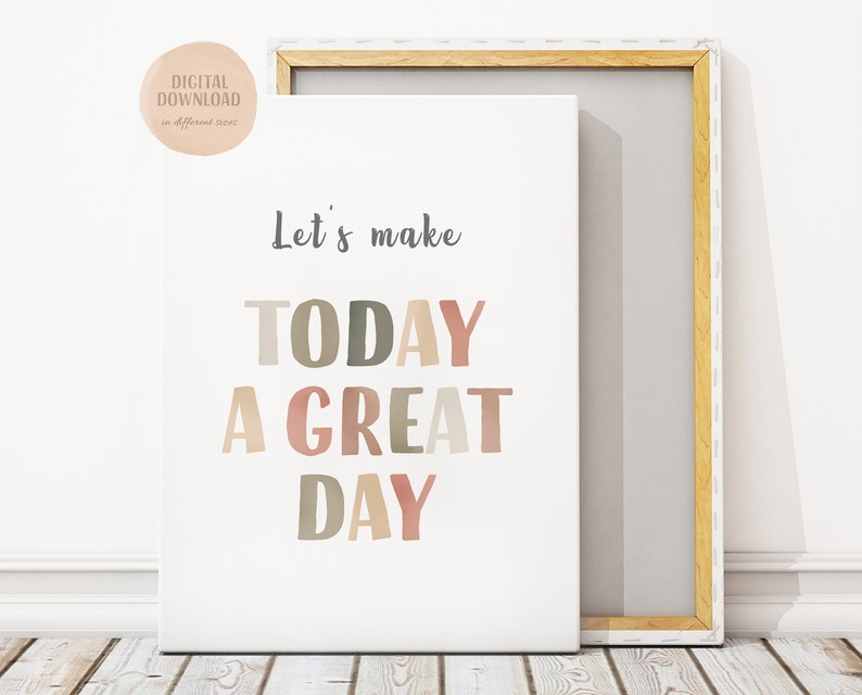 Classroom Decor, Nursery Prints, Play Room Decor, Printable Wall Art, Playroom Sign, Motivational Quote Poster, DIGITAL DOWNLOAD image 1