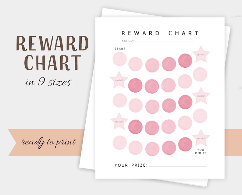 Prize Chart.pdf Reward Chart, Toddler Reward Chart, Reward Chart Printable, Kids ...
