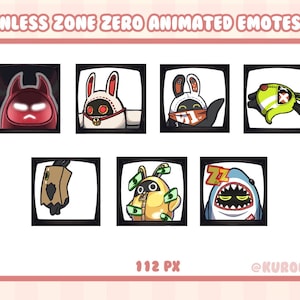 7 Twitch and Discord Zenless Zone Zero (ZZZ) Bangboo Animated Emote Pack